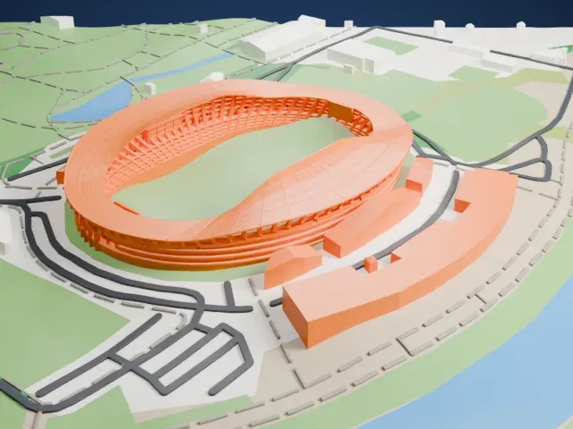 Toše Proeski Arena model, East view