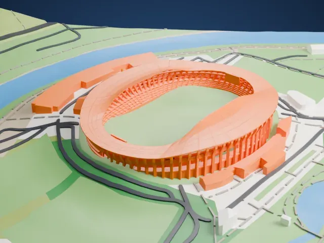 Toše Proeski Arena model, West view