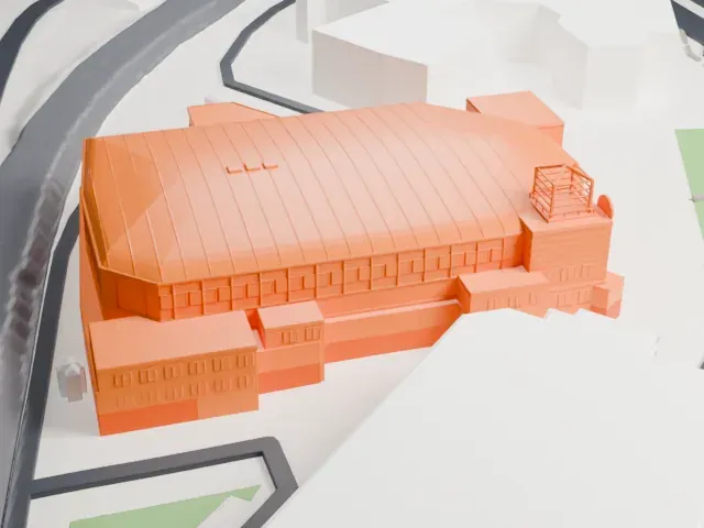 Total Mortgage Arena model, North view