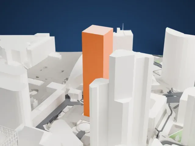 Tour Areva model, East view
