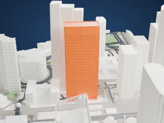 Tour Ariane model, North view