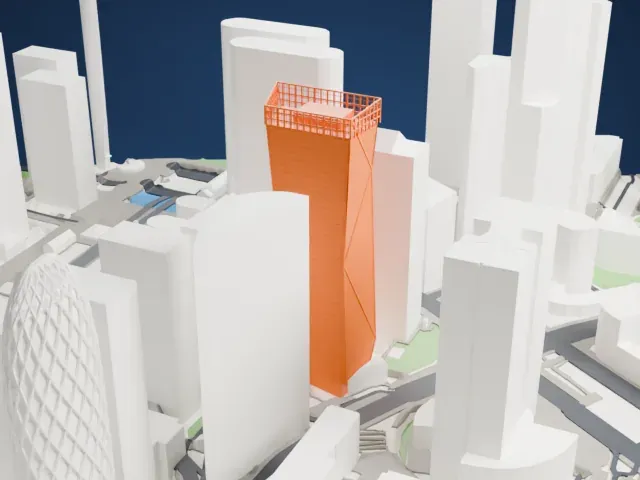 Tour Carpe Diem model, East view
