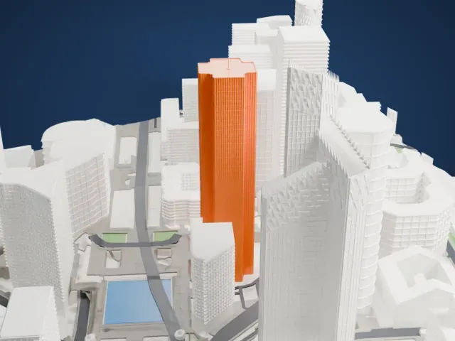 Tour CB21 model, East view