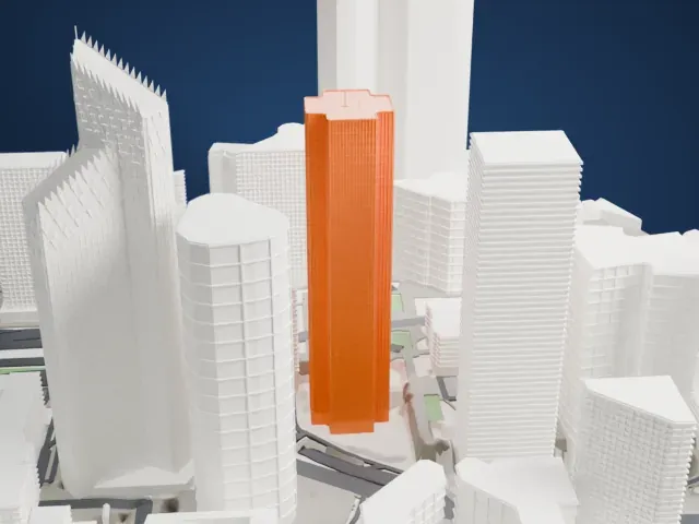 Tour CB21 model, North view