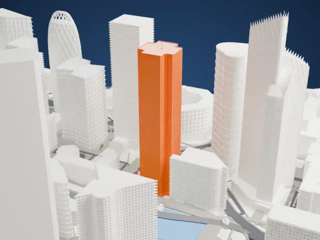Tour CB21 model, South view