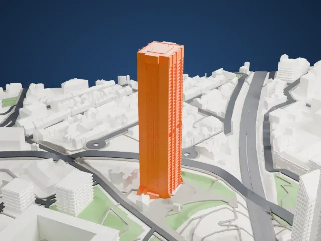 Tour Défense 2000 model, North view