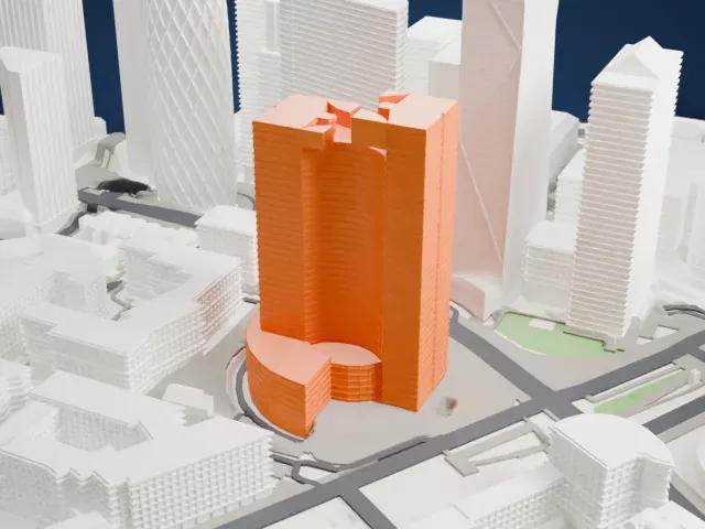 Tour Eqho model, North view