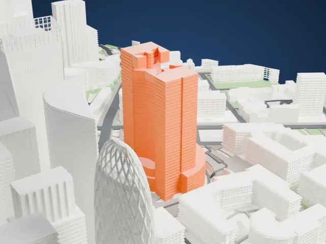 Tour Eqho model, South view