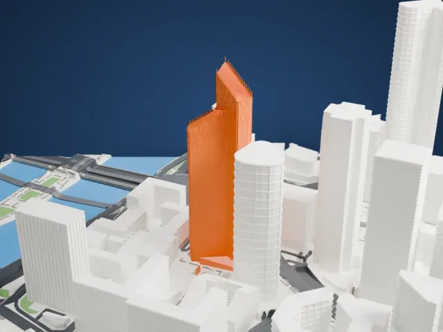 Tour First model, North view