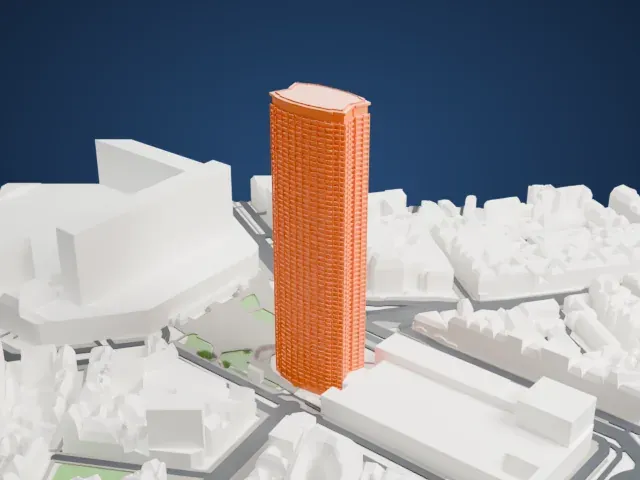 Tour Montparnasse model, East view