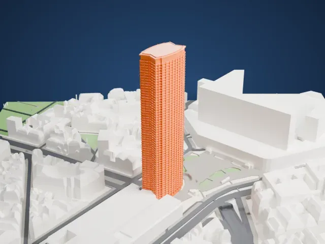 Tour Montparnasse model, North view