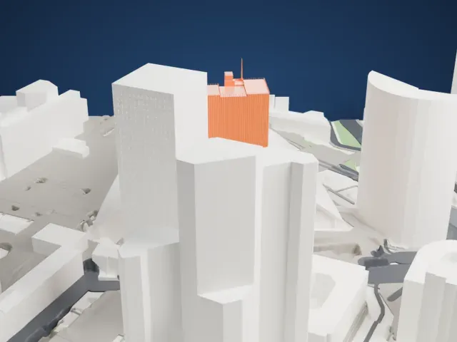 Tour Trinity model, East view