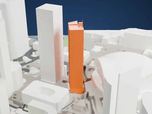 Tour Trinity model, North view