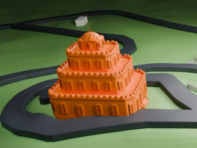 Tovrea Castle model, East view