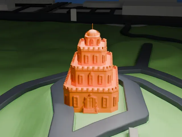Tovrea Castle model, North view