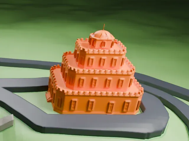 Tovrea Castle model, West view