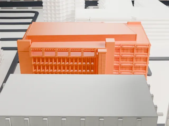 Translational Genomics Research Institute model, West view
