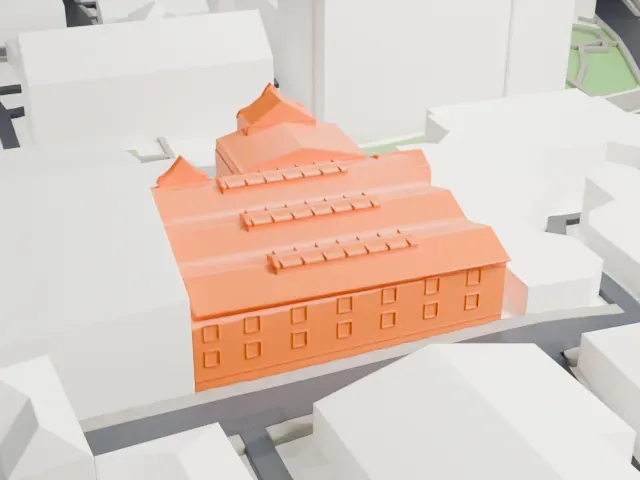 Tretyakov Gallery model, West view