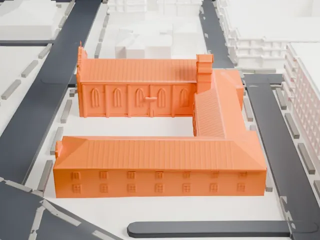 Trinity Cathedral model, East view
