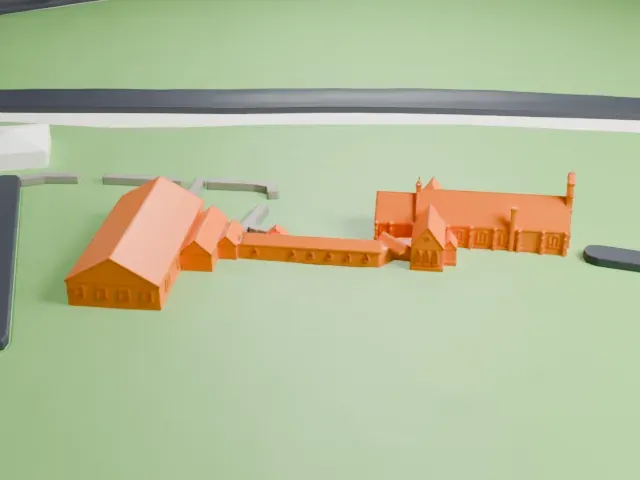 Trinity Episcopal Church, Woodbridge model, North view
