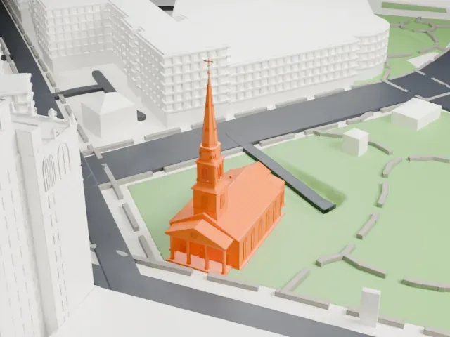 Trinity & St. Philip's Cathedral, Newark model, West view