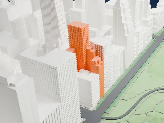 Trump Parc model, East view