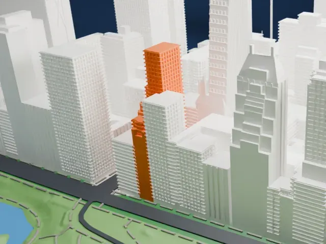 Trump Parc model, North view