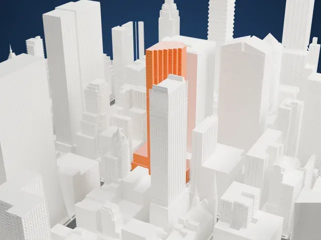 Trump Tower model, West view