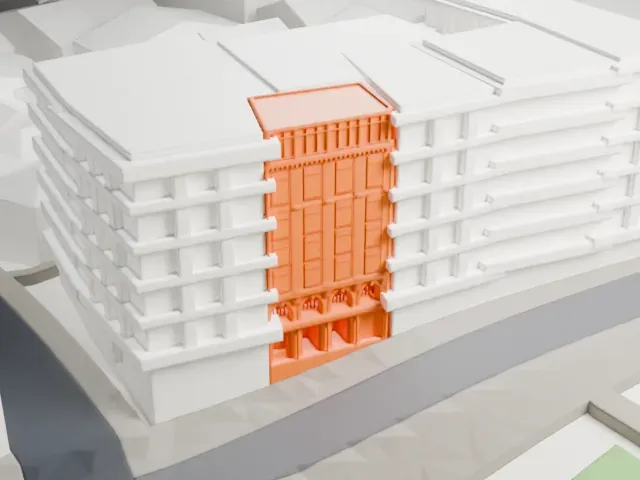 Tünel model, South view