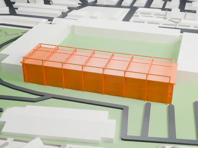 Turf Moor model, North view