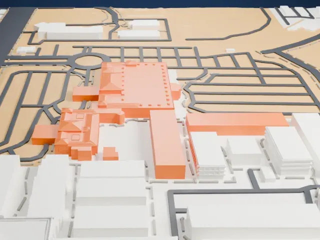 Tuscany Suites and Casino model, West view