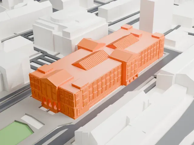 Übersee-Museum model, East view