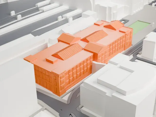 Übersee-Museum model, West view