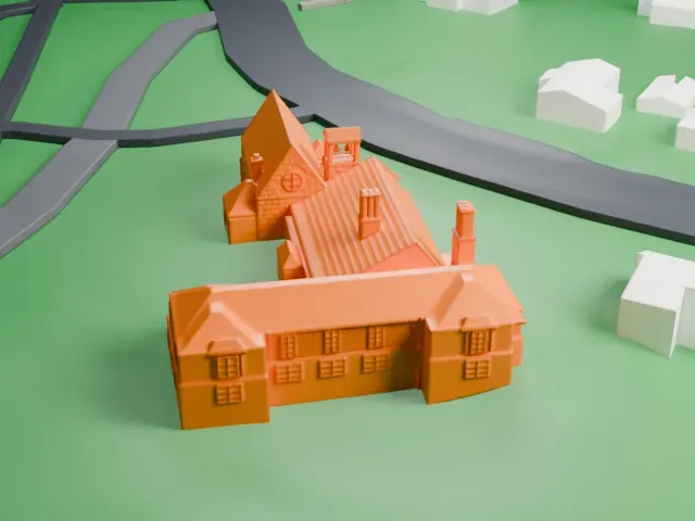 Union Church of Pocantico Hills model, East view