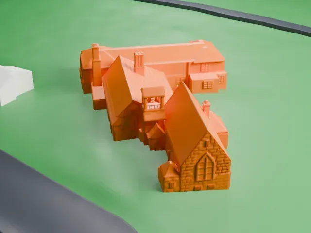 Union Church of Pocantico Hills model, West view
