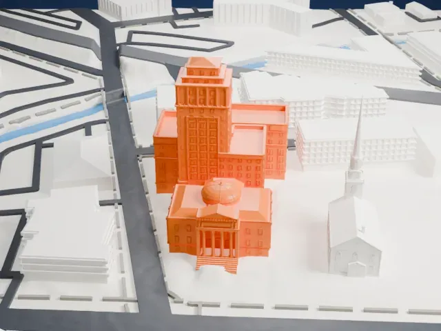Union County Courthouse, New Jersey model, East view