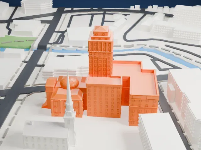 Union County Courthouse, New Jersey model, North view