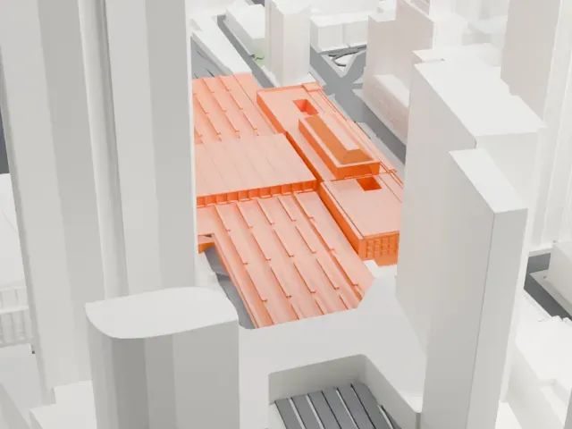 Union Station (Toronto) model, East view