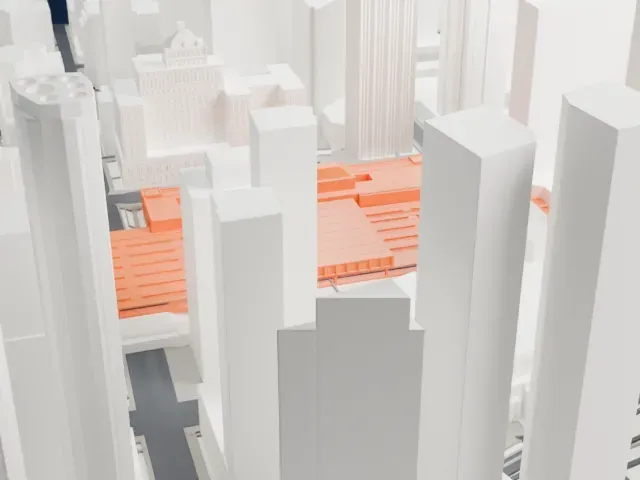 Union Station (Toronto) model, South view