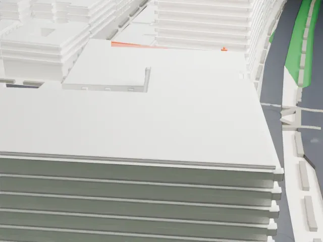 Union Temple of Brooklyn model, West view
