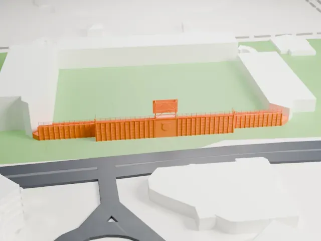 Unipol Domus model, East view