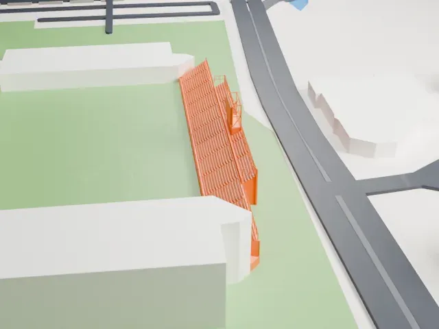 Unipol Domus model, South view