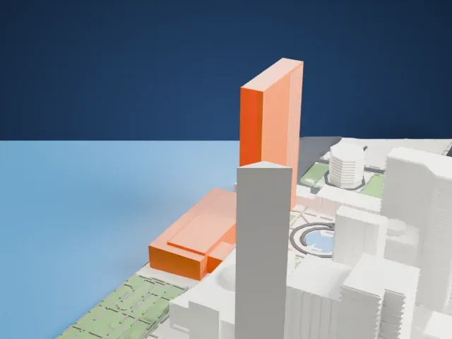 United Nations Headquarters model, North view