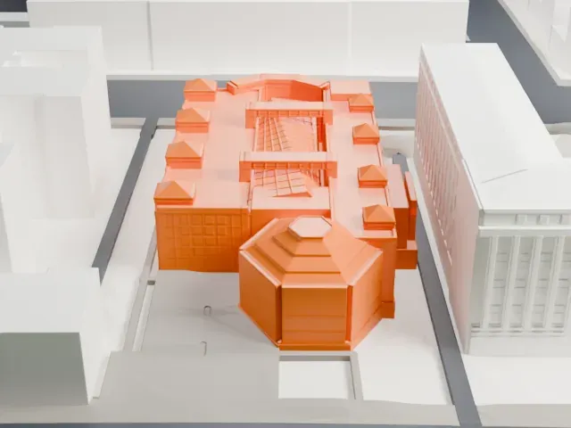 United States Holocaust Memorial Museum model, West view