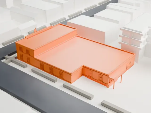 United States Post Office, Bensonhurst model, East view