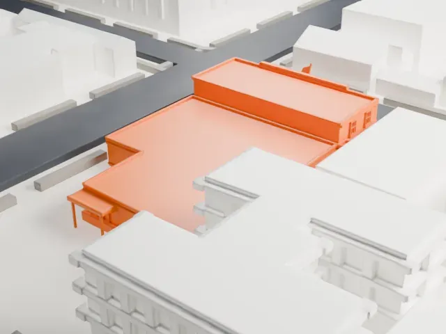 United States Post Office, Bensonhurst model, North view
