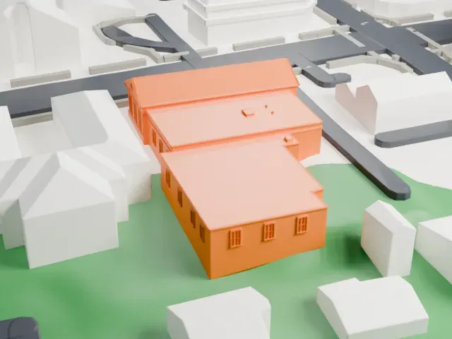 United States Post Office, Bronxville model, East view