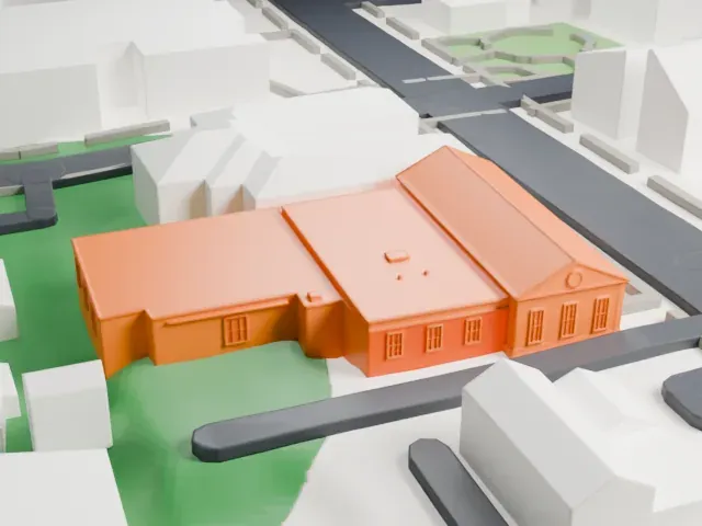 United States Post Office, Bronxville model, North view