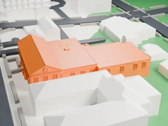 United States Post Office, Bronxville model, South view
