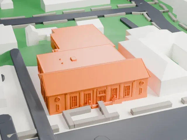 United States Post Office, Bronxville model, West view